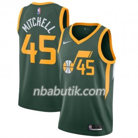 NBA Mænd Trøje Utah Jazz Donovan Mitchell 45 2018-19 Nike Grøn Swingman